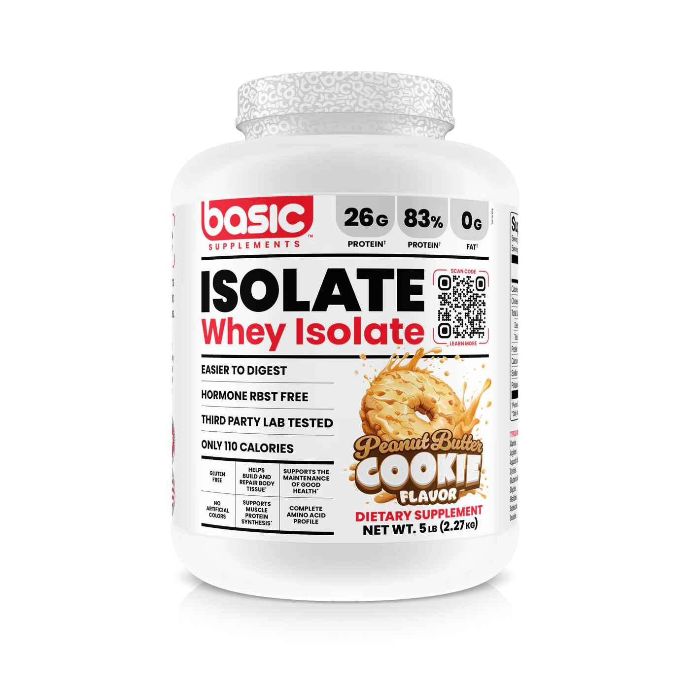 Basic Supplements Whey Isolate (Peanut Butter Cookie)