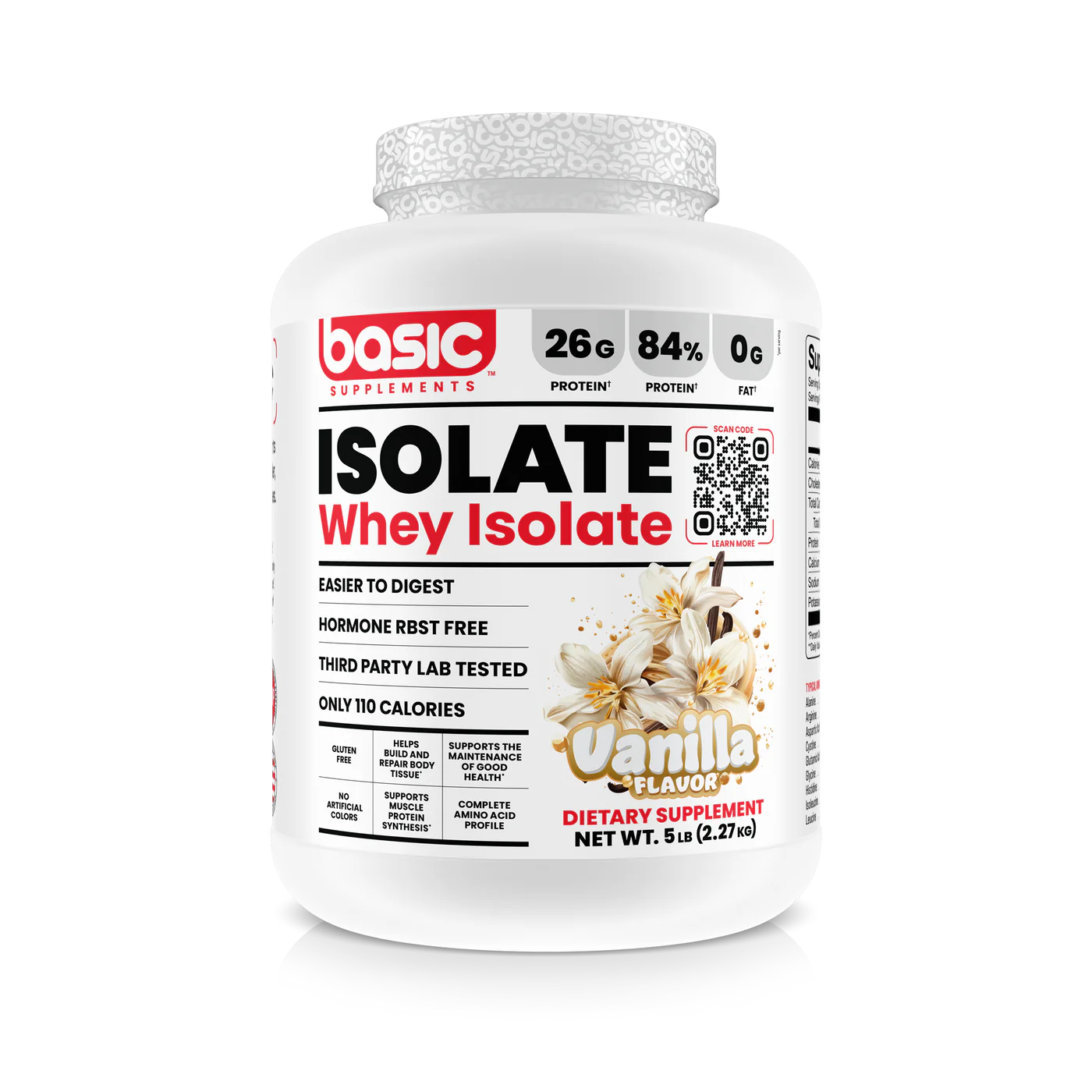 Basic Supplements Whey Isolate (Vanilla)