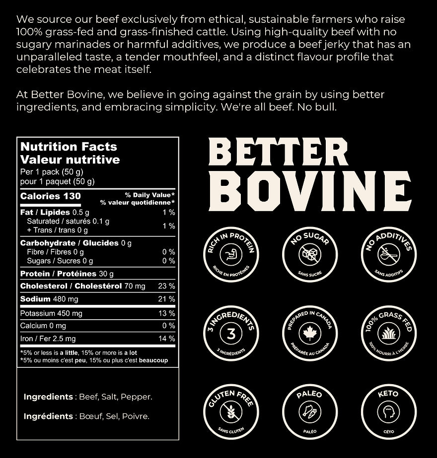 Better Bovine Extra Lean Beef Jerky