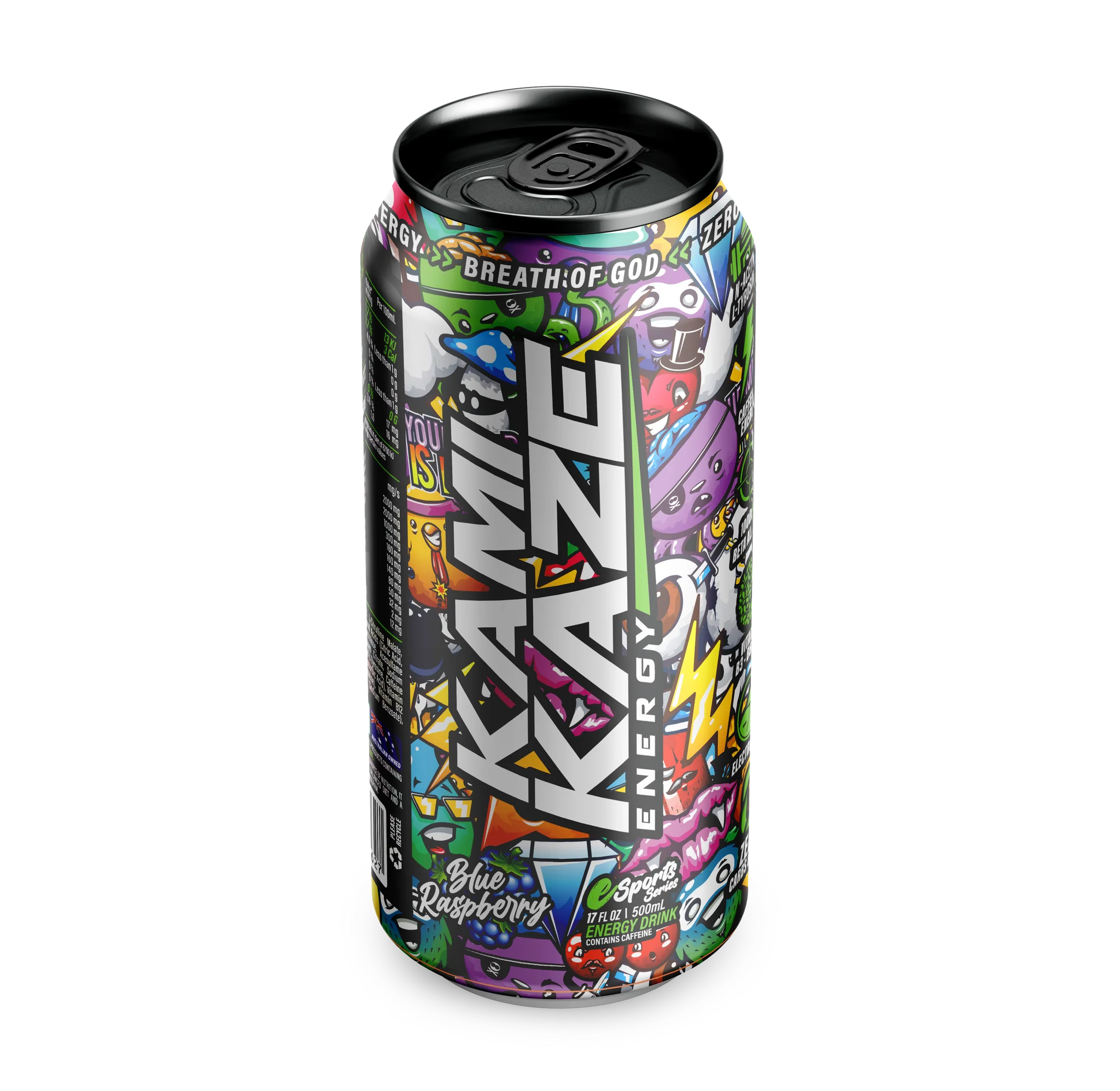 Kamikaze Energy Blue Raspberry