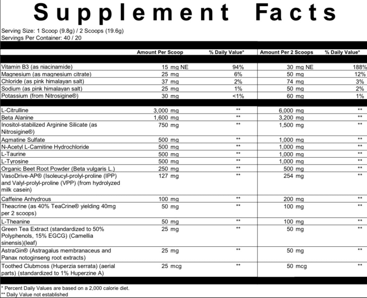 Ammunition Nutraceuticals Nitro Fuel (Blue Raspberry)